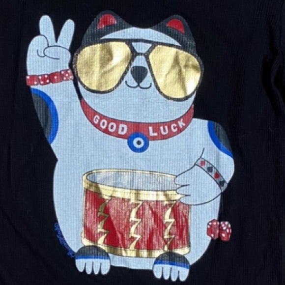 Lauren Moshi MCKINLEY GOLD FOIL LUCKY CAT - Picture 4 of 7